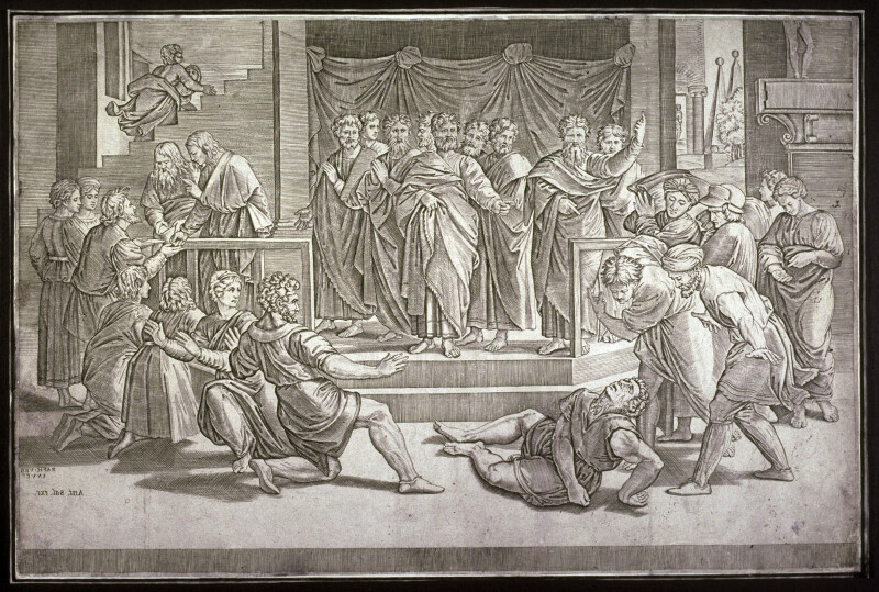 The Israelites Gathering Manna, after Raphael's design for the Vatican