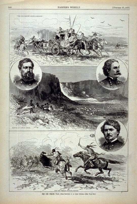 The Nez Perces War - from Harper's Weekly (October 27, 1877), p. 840