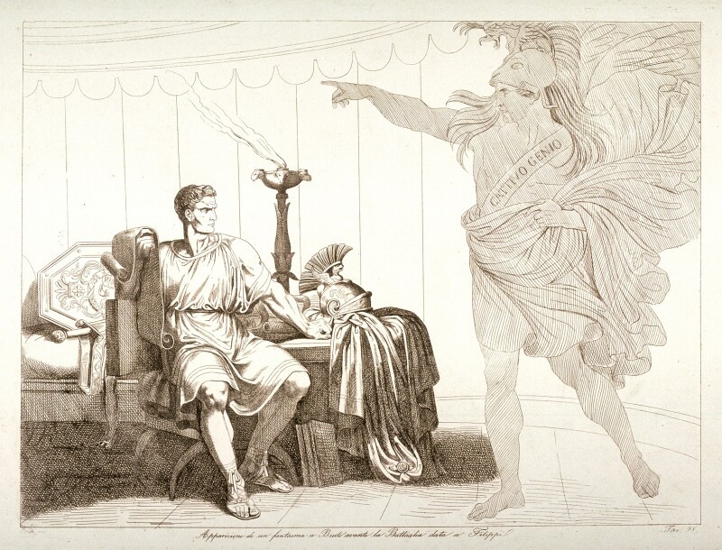 A Ghost Appearing to Brutus Before the Battle