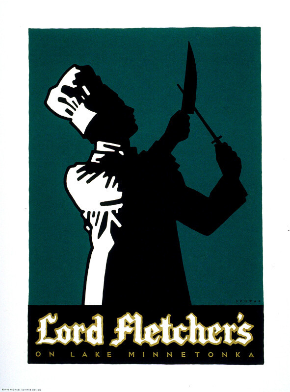 Lord Fletcher's, poster for the restaurant in Minneapolis