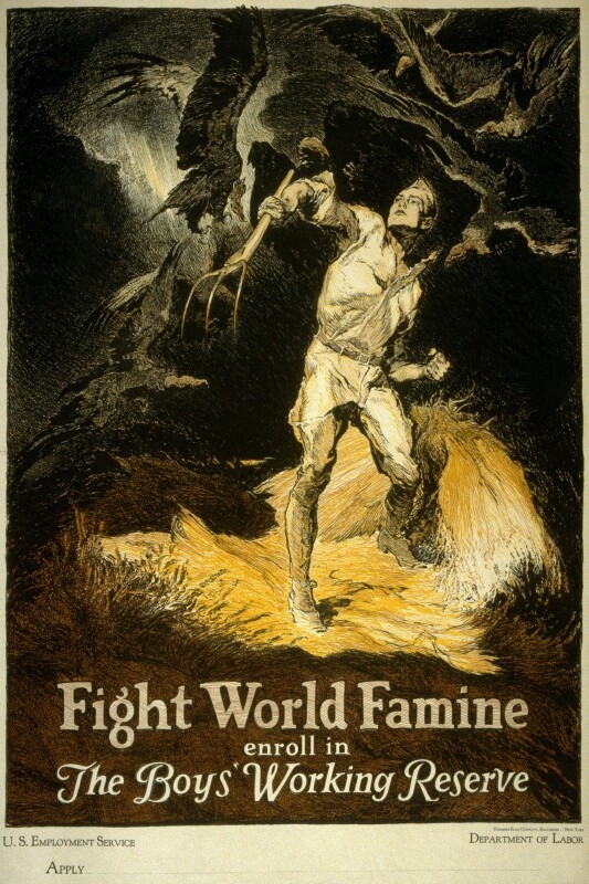 Fight World Famine - World War I Poster