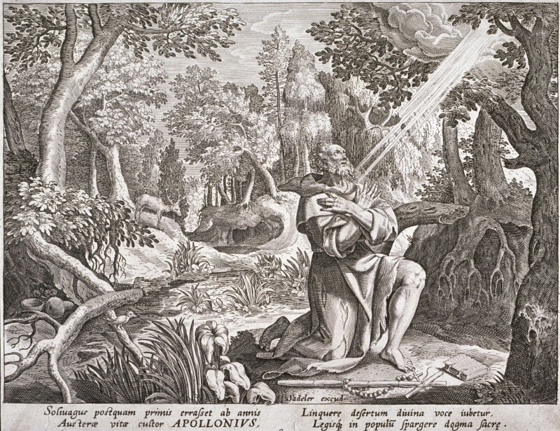 Saint Apollonius, From Trophaeum Vitae Solitariae (lives Of The Hermits)