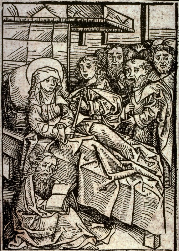 Death of the Virgin, from the Nuremberg Chronicle